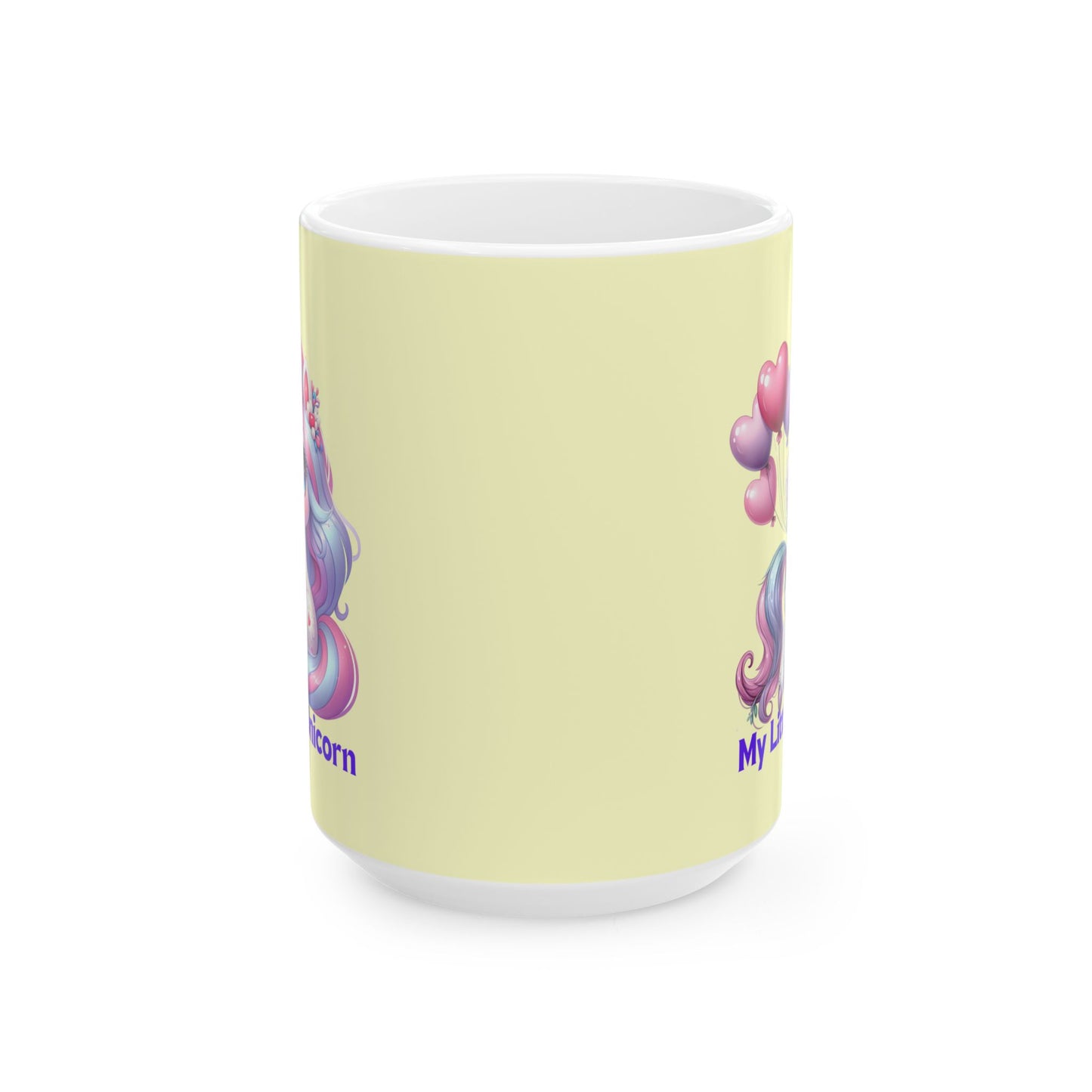 My Little Unicorn Horse Mug 11-15 Ounces Yellow