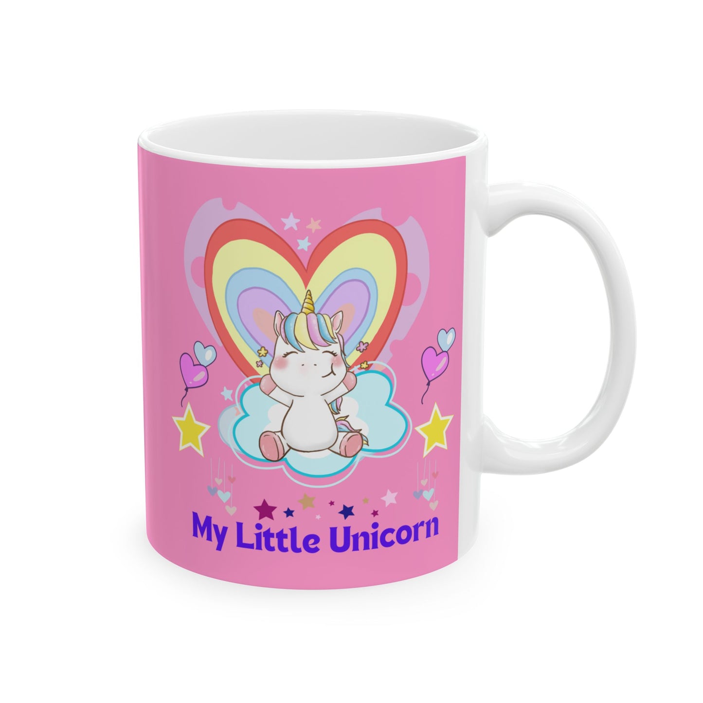 My Little Unicorn Love Mug 11-15 Ounces Pink