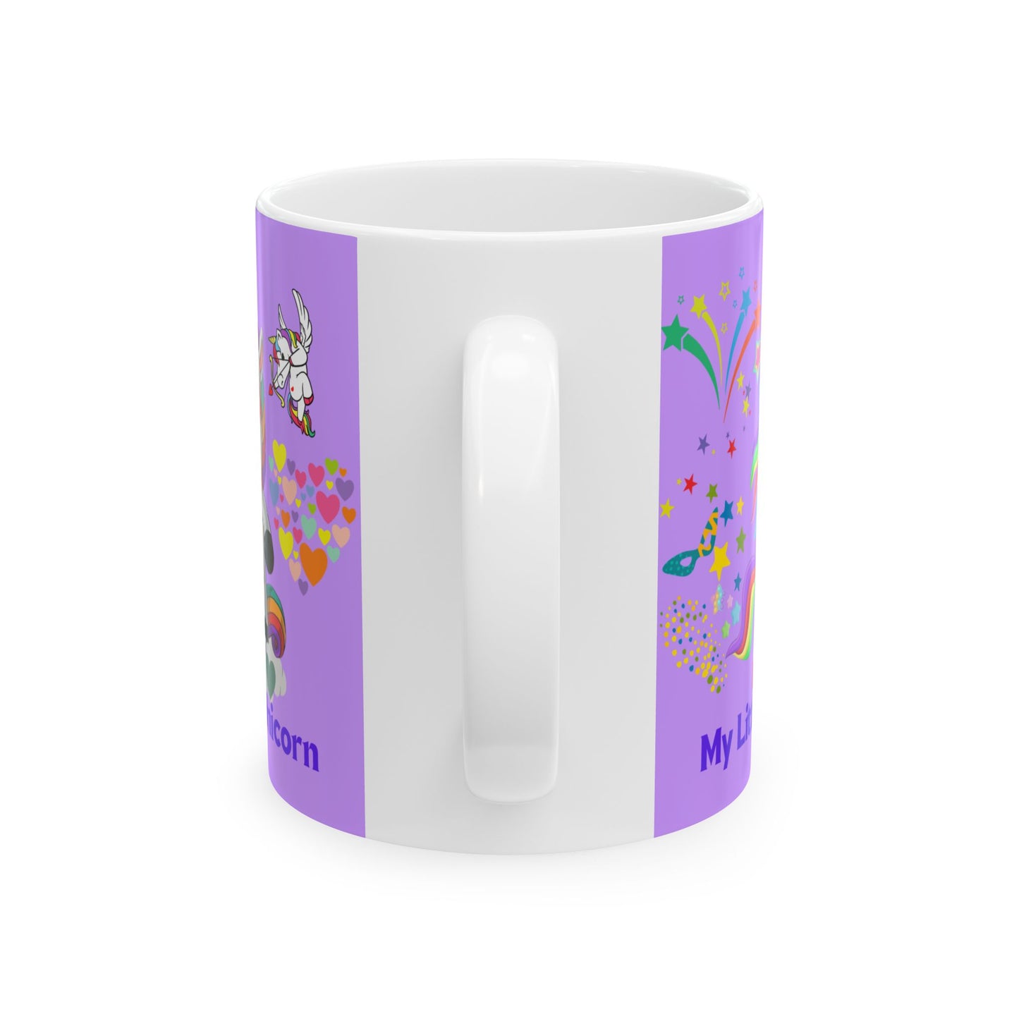 My Little Unicorn Couple Mug 11-15 Ounces White