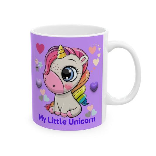My Little Unicorn Balloons Mug 11-15 Ounces Purple