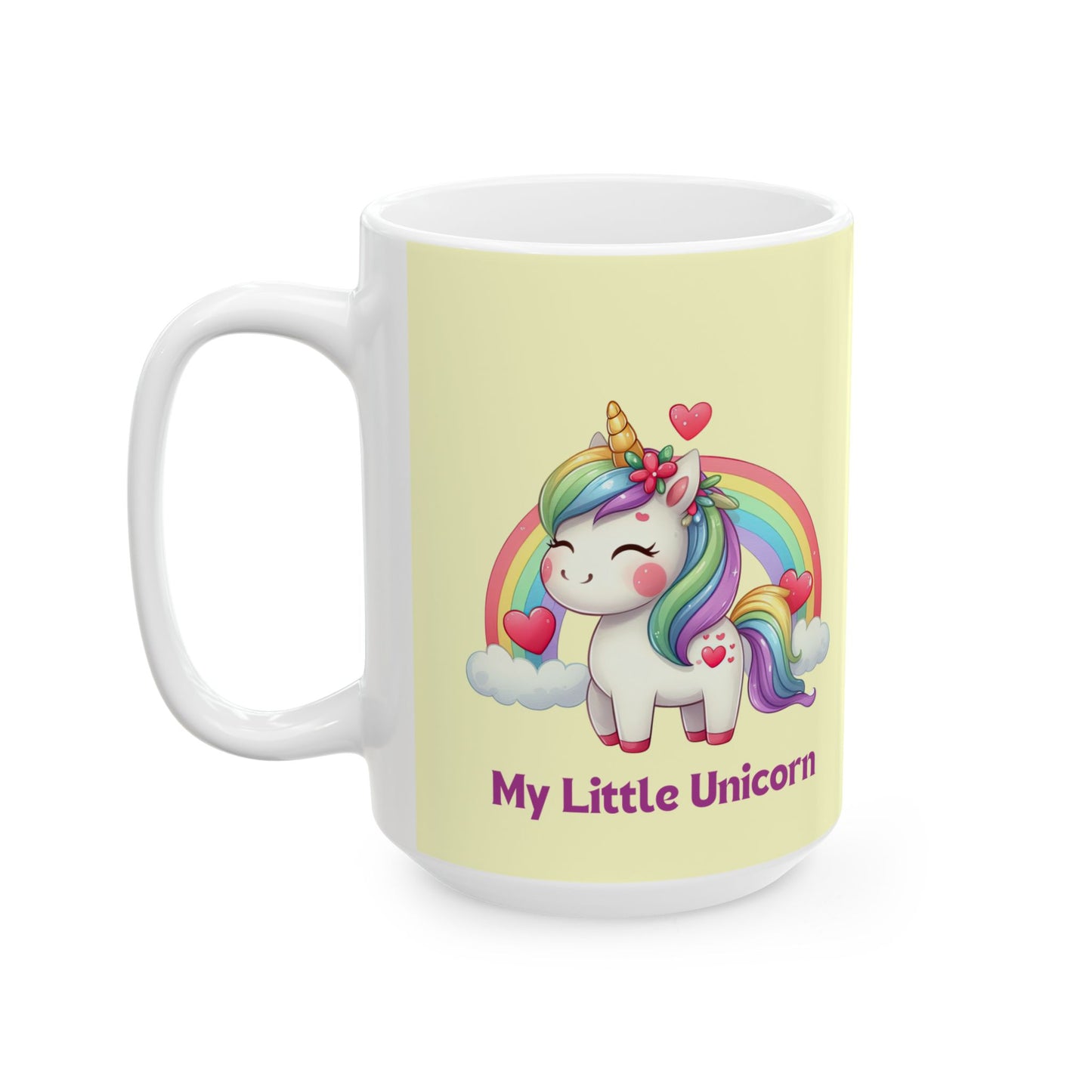 My Little Unicorn Princess Mug 11-15 Ounces Yellow