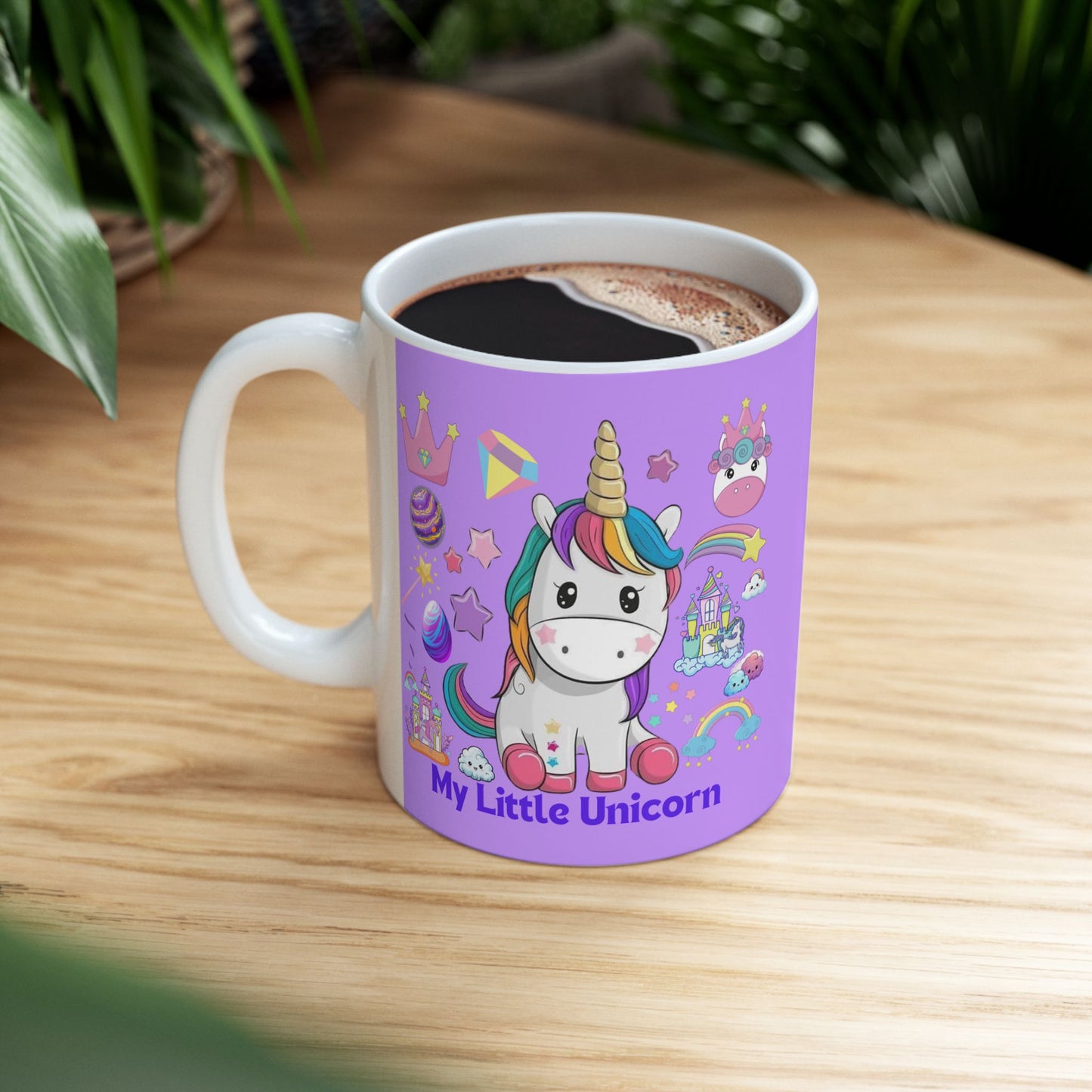 My Little Unicorn Fantasy Mug 11-15 Ounces Purple