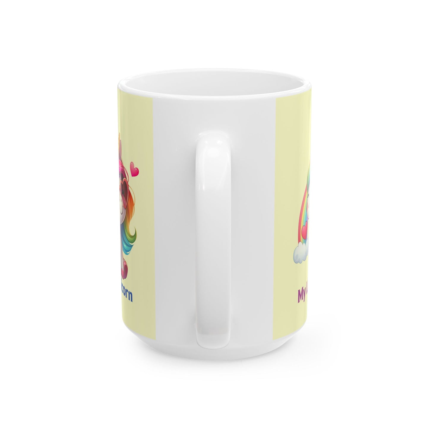 My Little Unicorn Princess Mug 11-15 Ounces Yellow