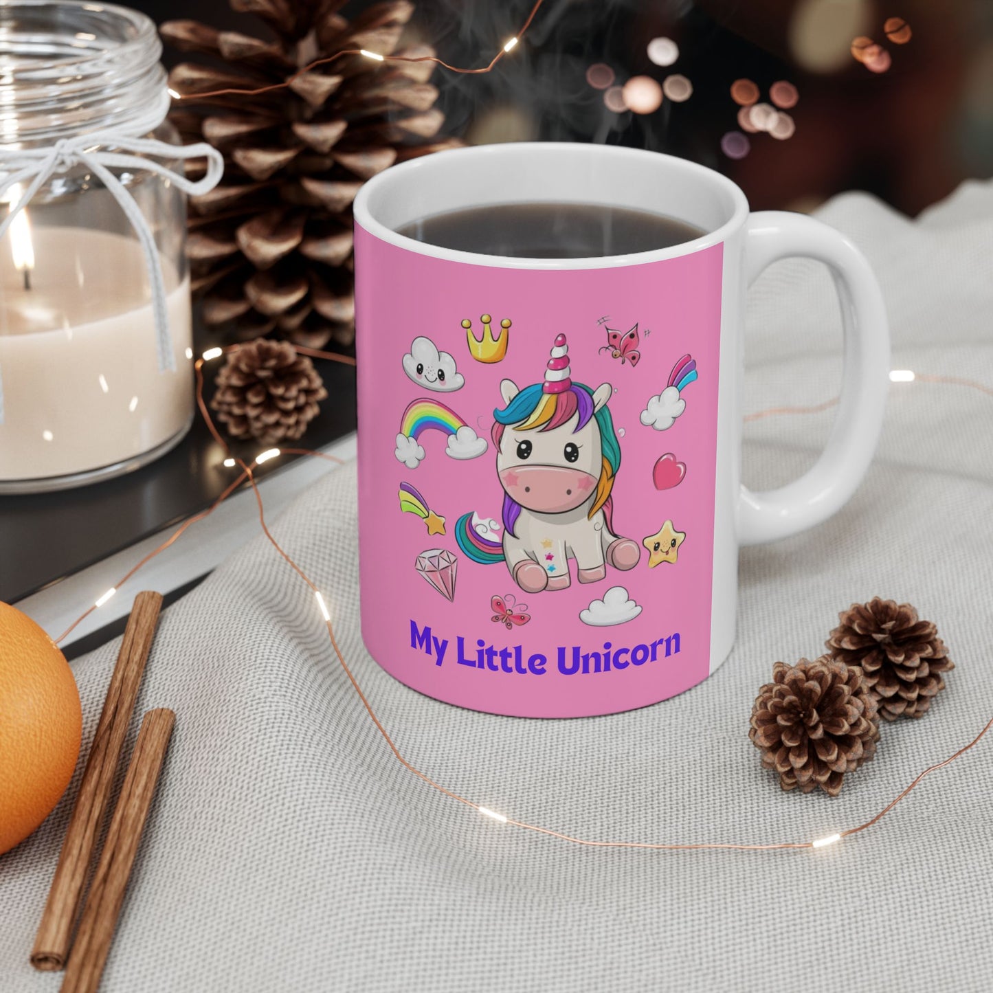 My Little Unicorn Fantasy Mug 11-15 Ounces Pink