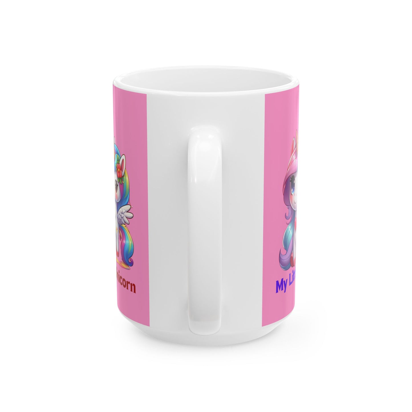 My Little Unicorn Heart Mug 11-15 Ounces Pink