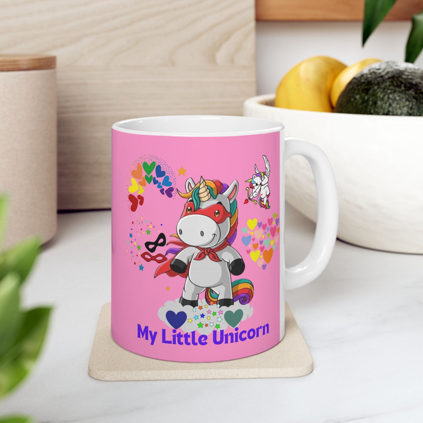 My Little Unicorn Couple Mug 11-15 Ounces Pink