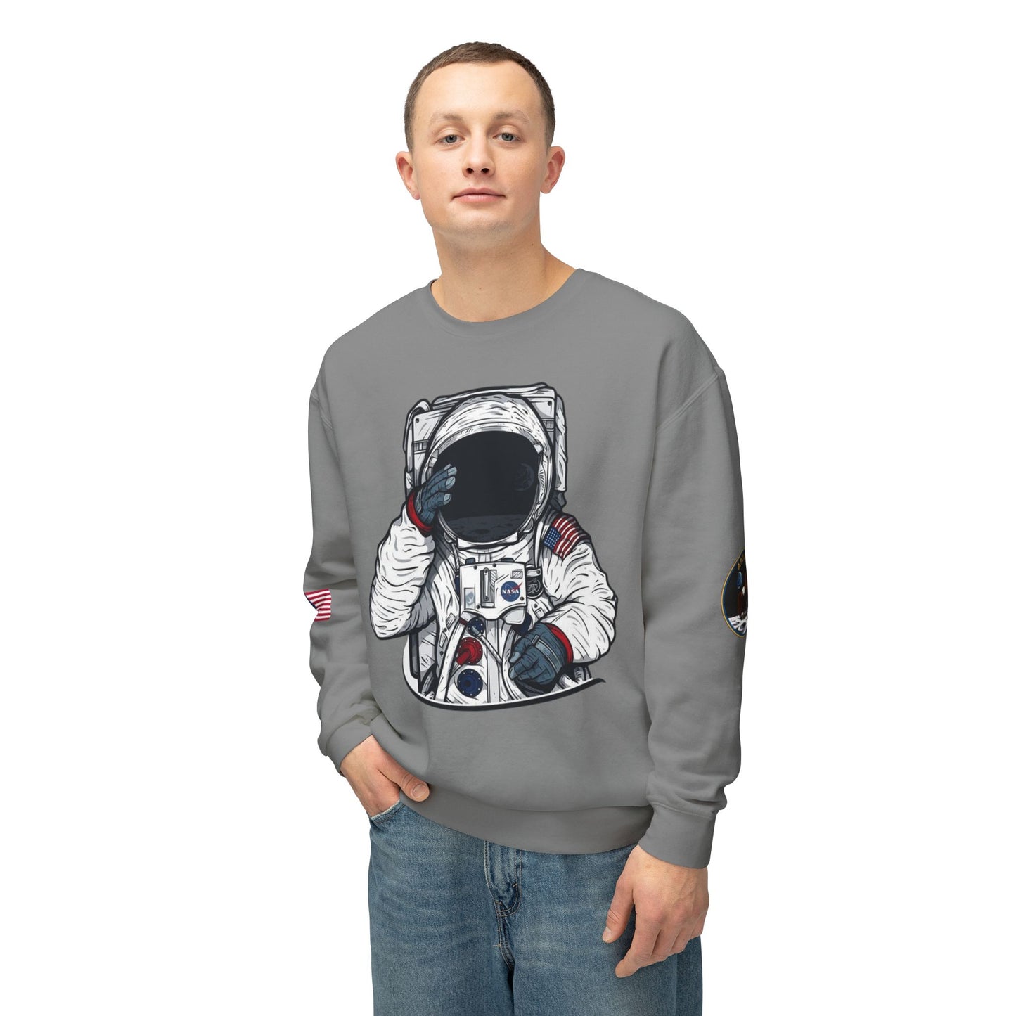 Unisex Long Sleeves Lightweight Crewneck Sweatshirt
