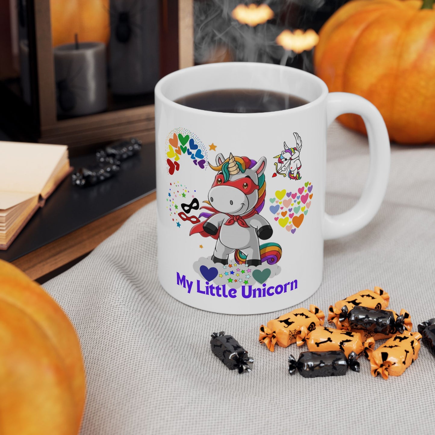 My Little Unicorn Couple Mug 11-15 Ounces White