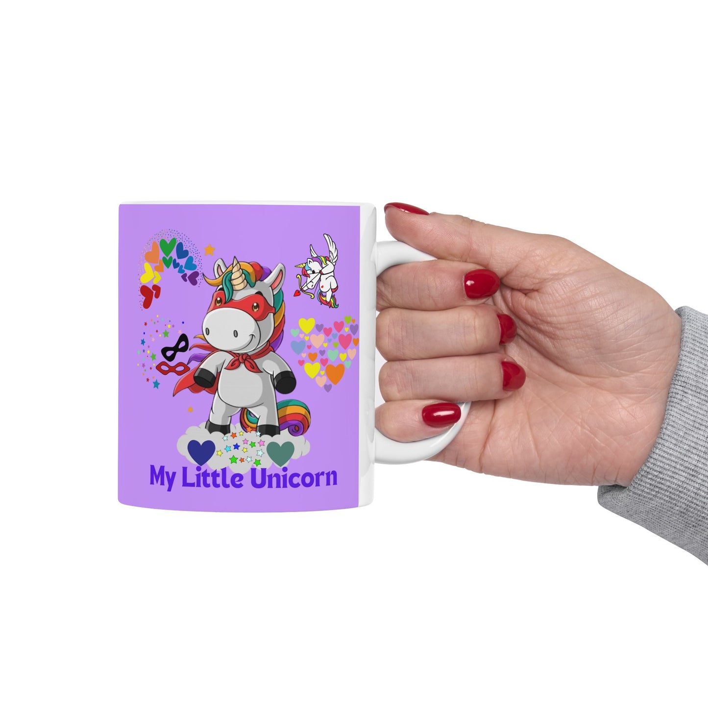My Little Unicorn Couple Mug 11-15 Ounces White