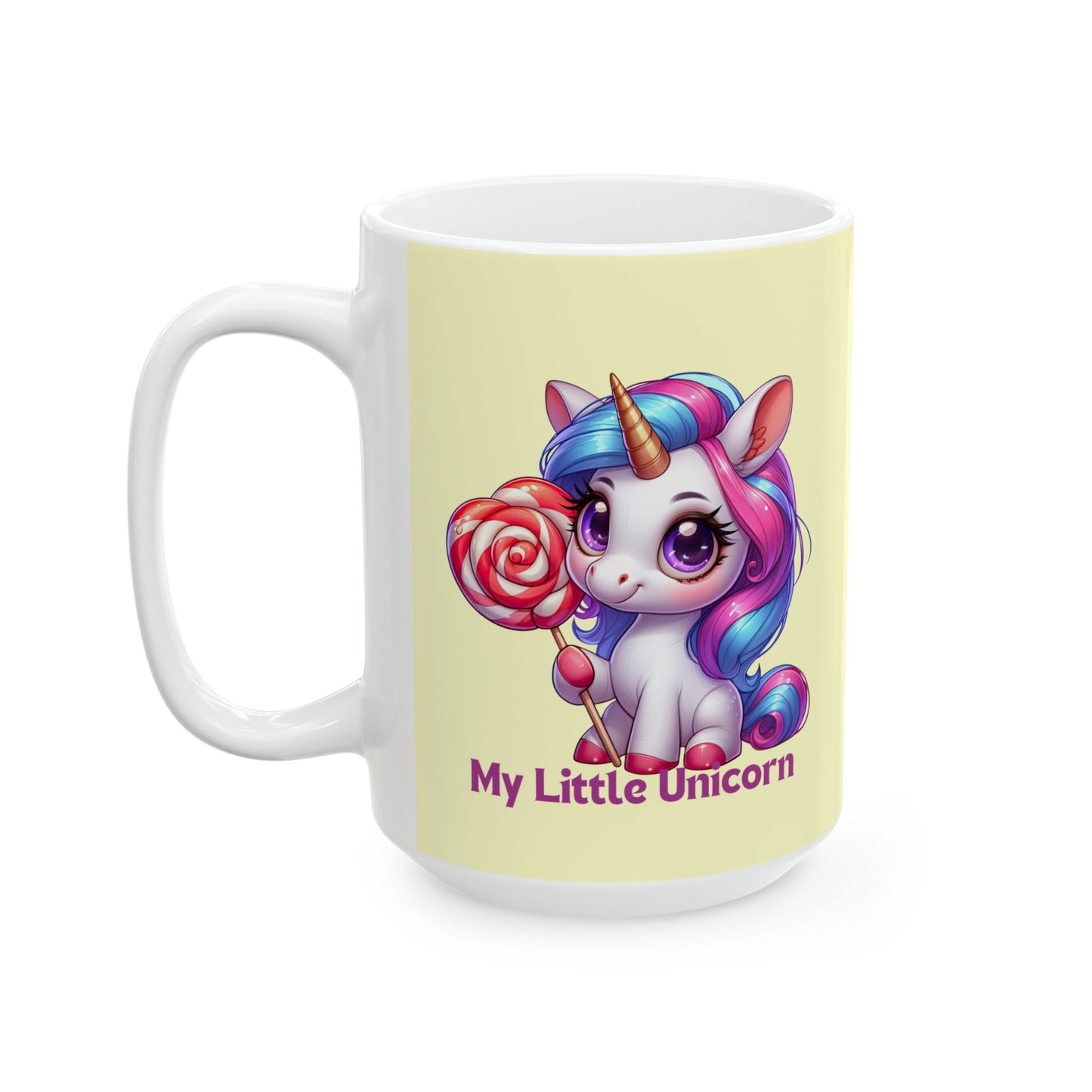My Little Unicorn Castle Mug 11-15 Ounces Yellow