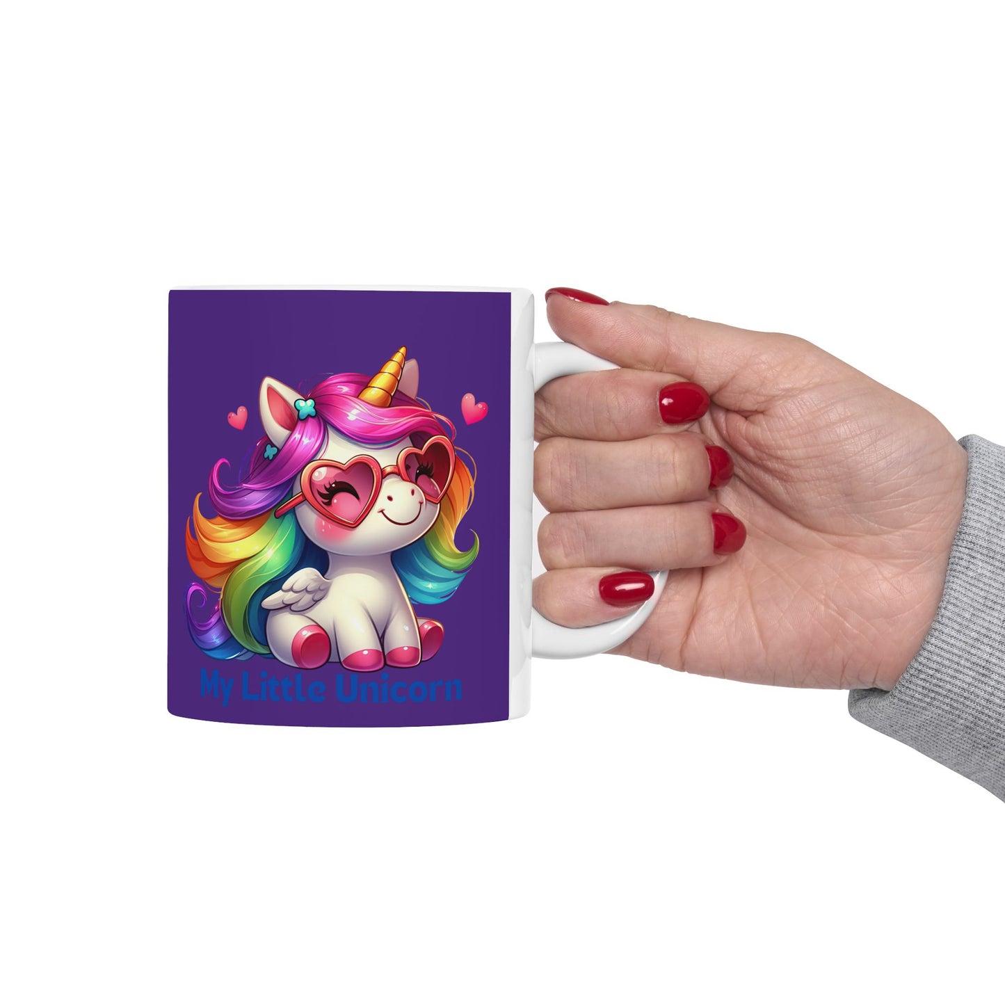 My Little Unicorn Rainbow Mug 11-15 Ounces Purple
