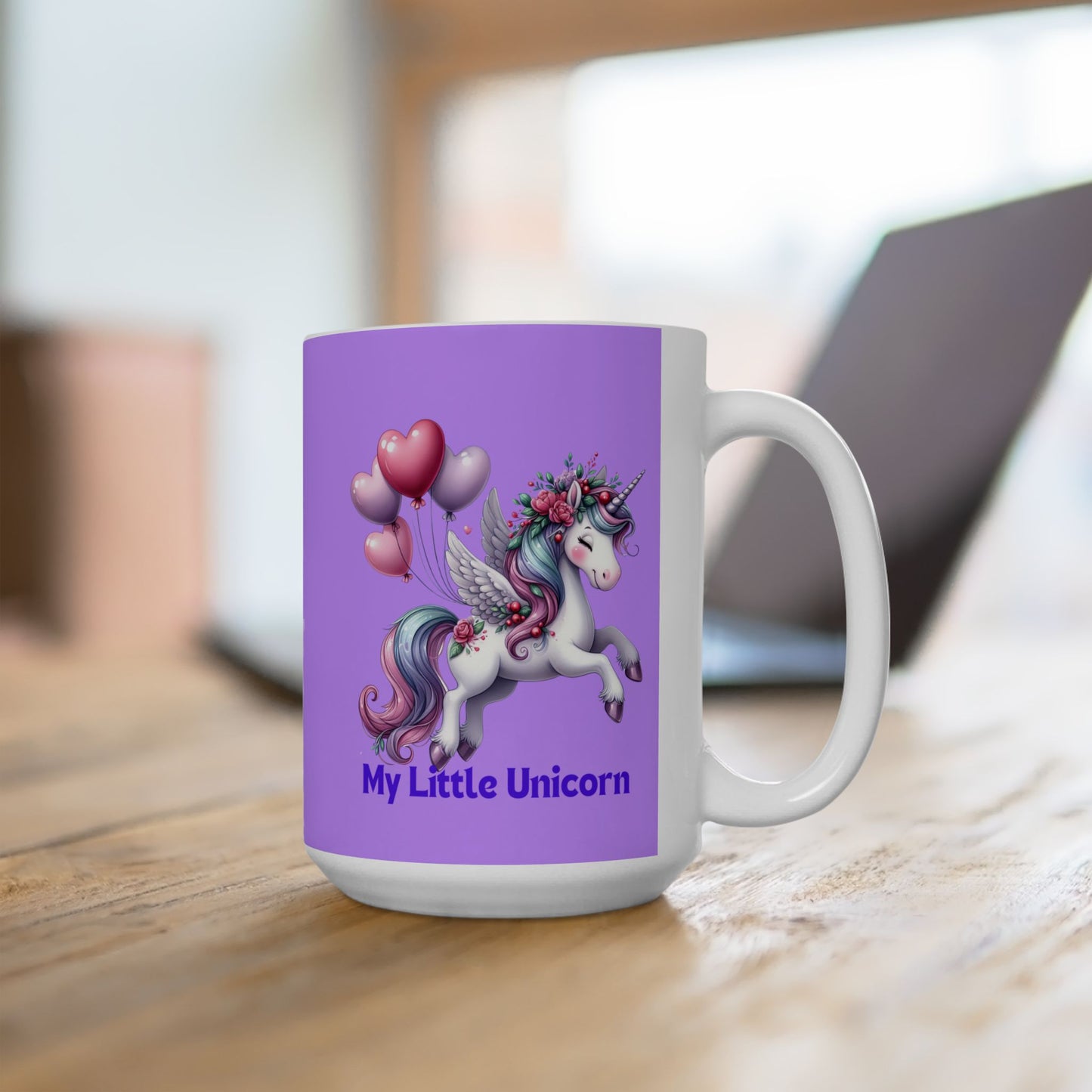 My Little Unicorn Horse Mug 11-15 Ounces Purple
