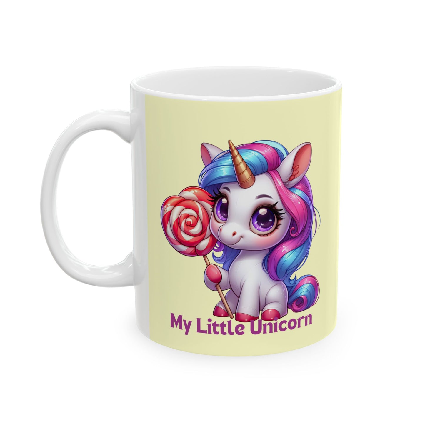 My Little Unicorn Castle Mug 11-15 Ounces Yellow