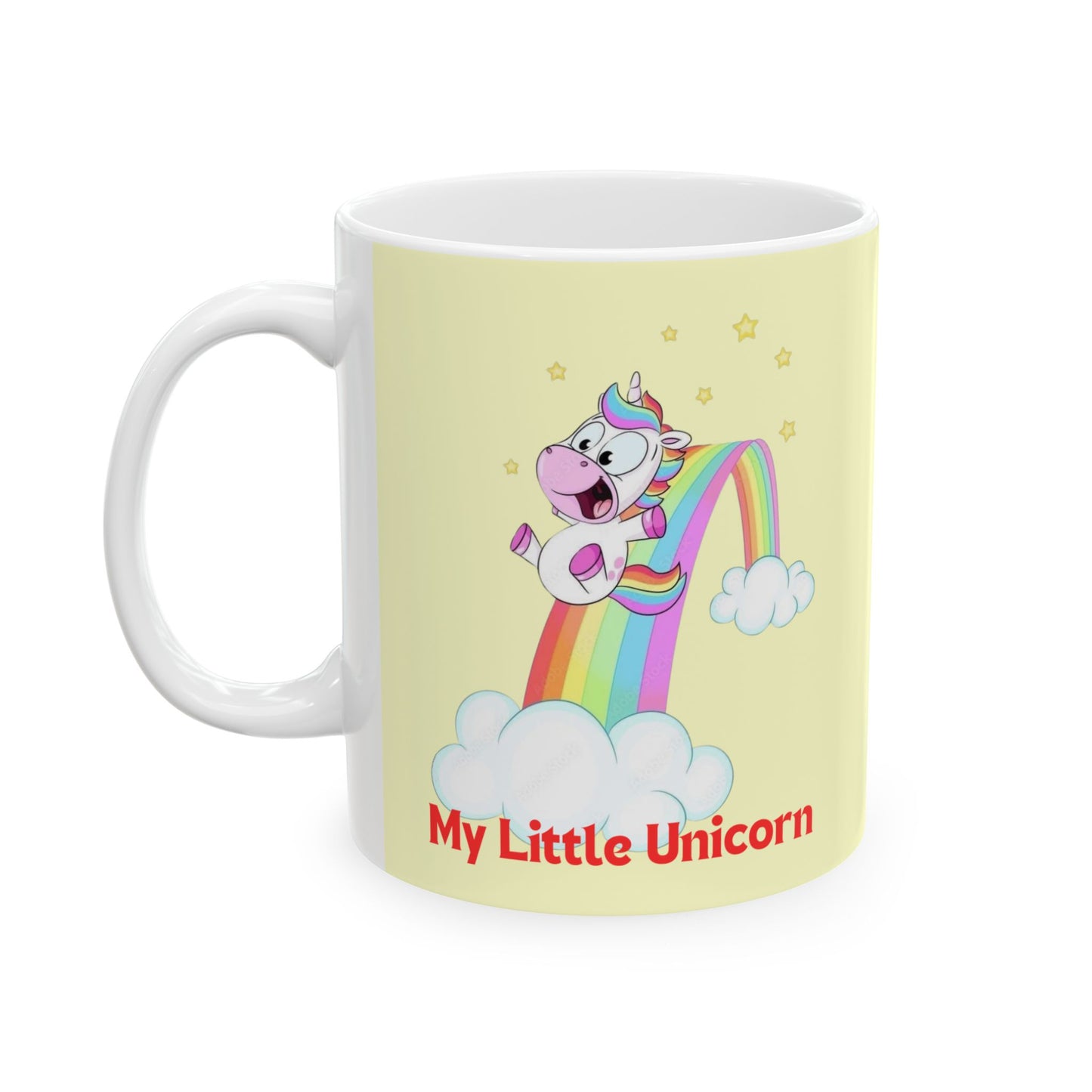 My Little Gold Star Unicorn Mug 11-15 Onces Yellow