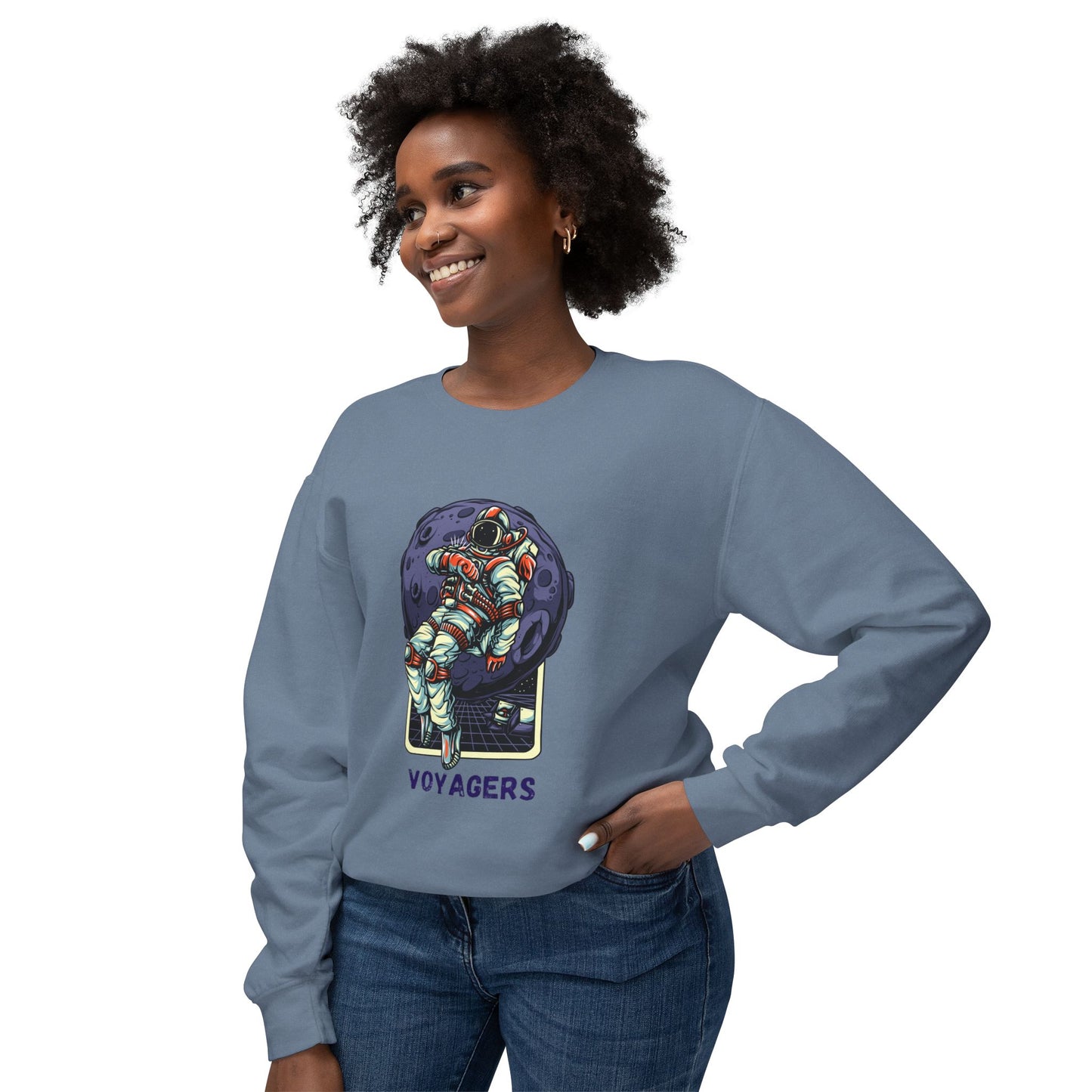 Unisex Long Sleeves Lightweight Crewneck Sweatshirt