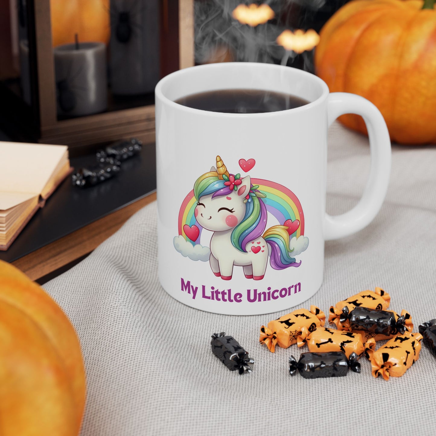 My Little Unicorn Rainbow Mug 11-15 Ounces White