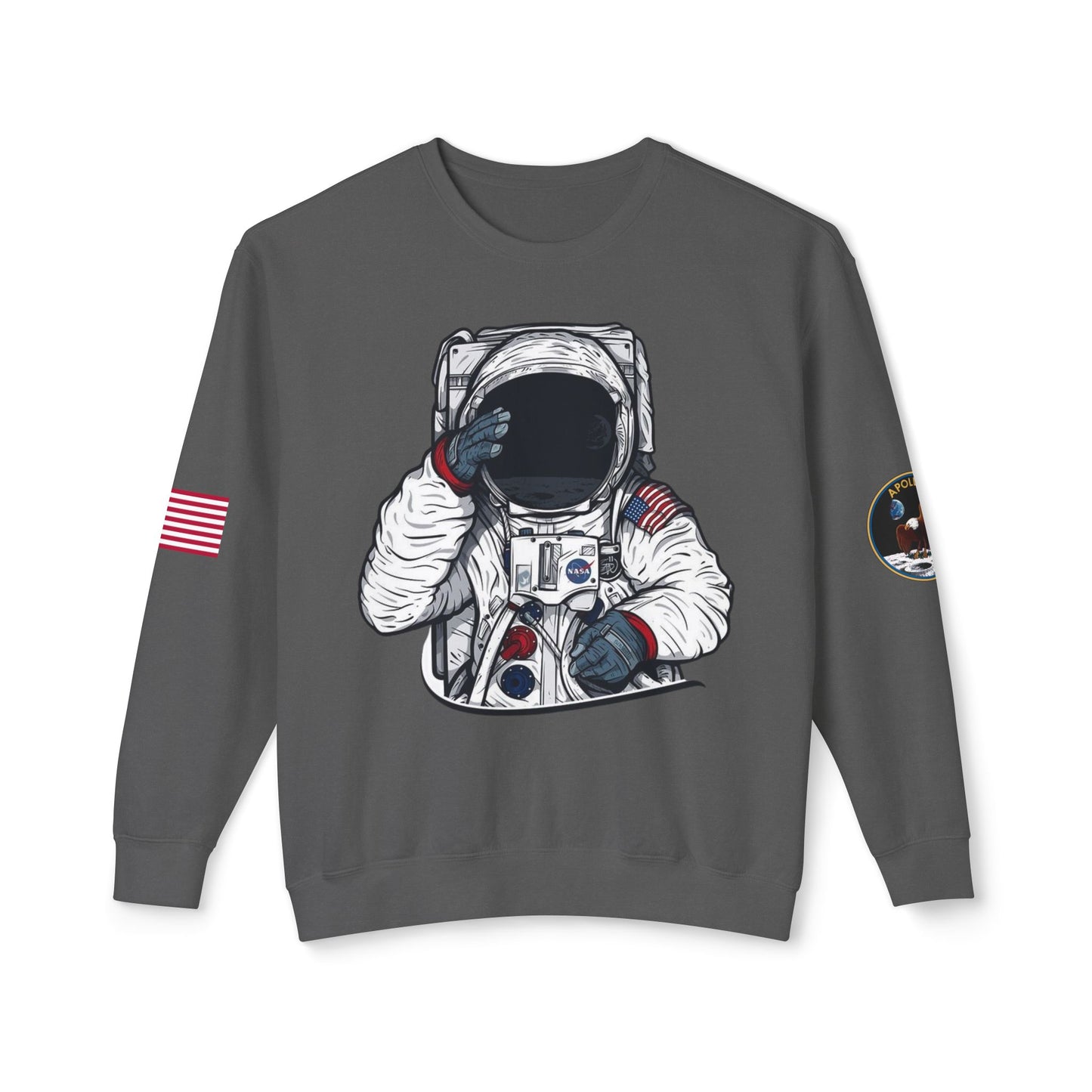 Unisex Long Sleeves Lightweight Crewneck Sweatshirt