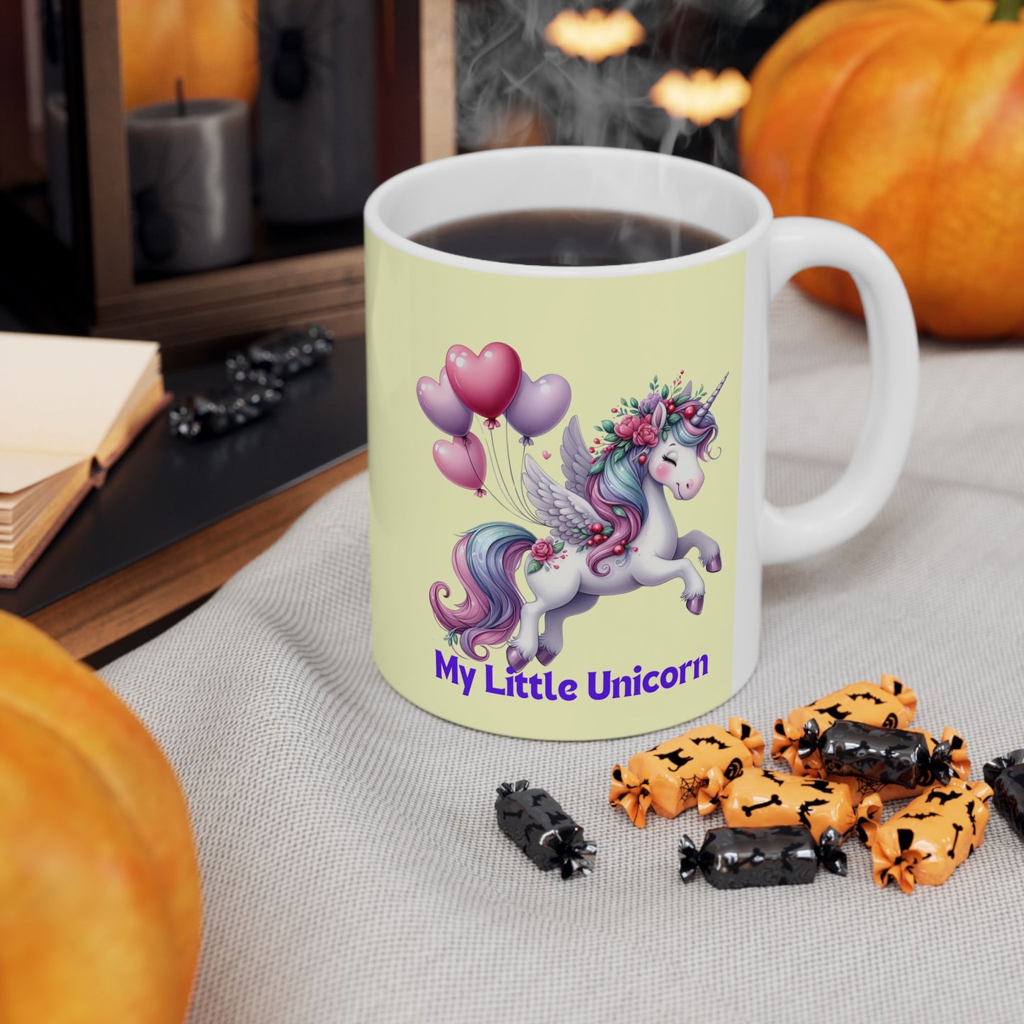 My Little Unicorn Horse Mug 11-15 Ounces Yellow