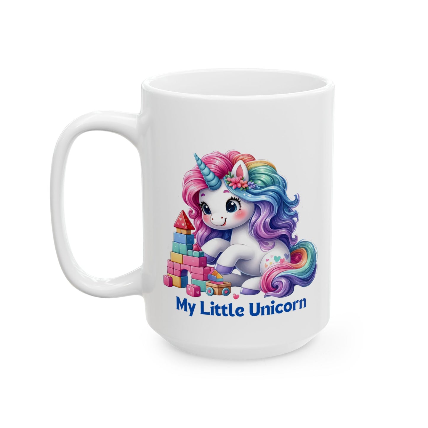 My Little Unicorn Candy Mug 11-15 Ounces White