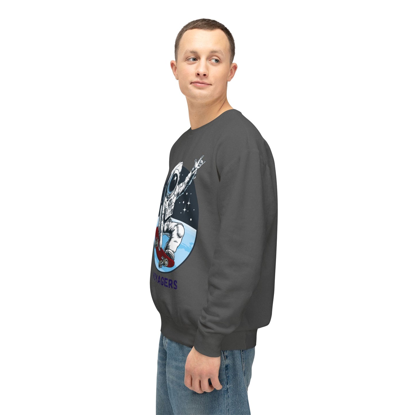 Unisex Long Sleeves Lightweight Crewneck Sweatshirt