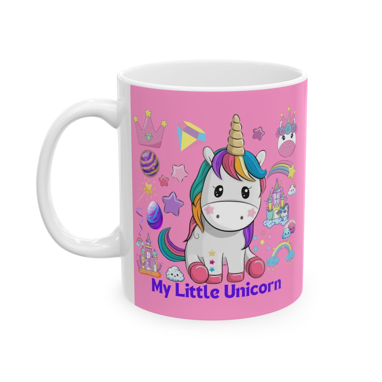 My Little Unicorn Fantasy Mug 11-15 Ounces Pink