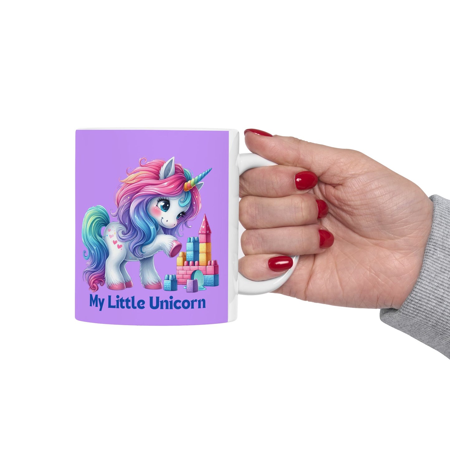 My Little Unicorn Castle Mug 11-15 Ounces Purple
