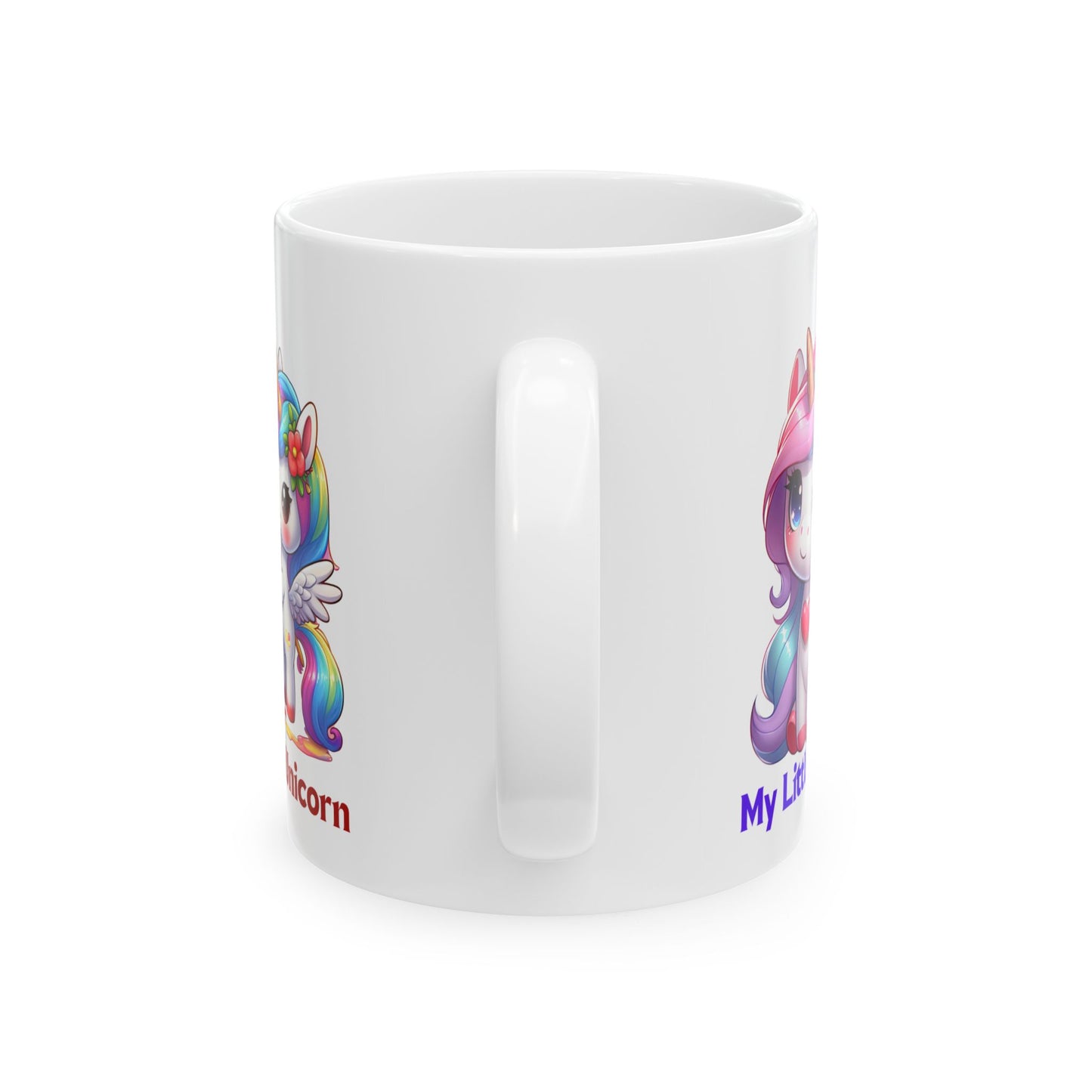 My Little Unicorn Heart Mug 11-15 Ounces White