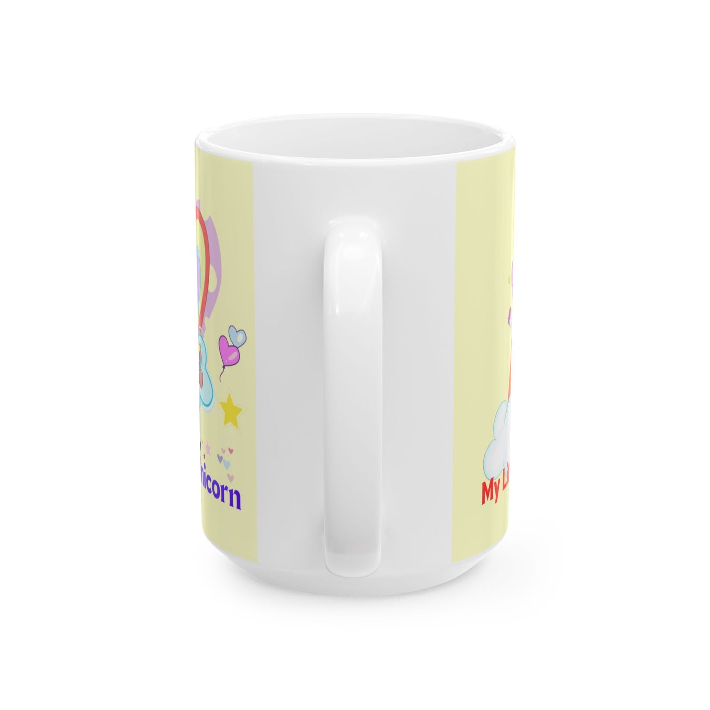 My Little Gold Star Unicorn Mug 11-15 Onces Yellow
