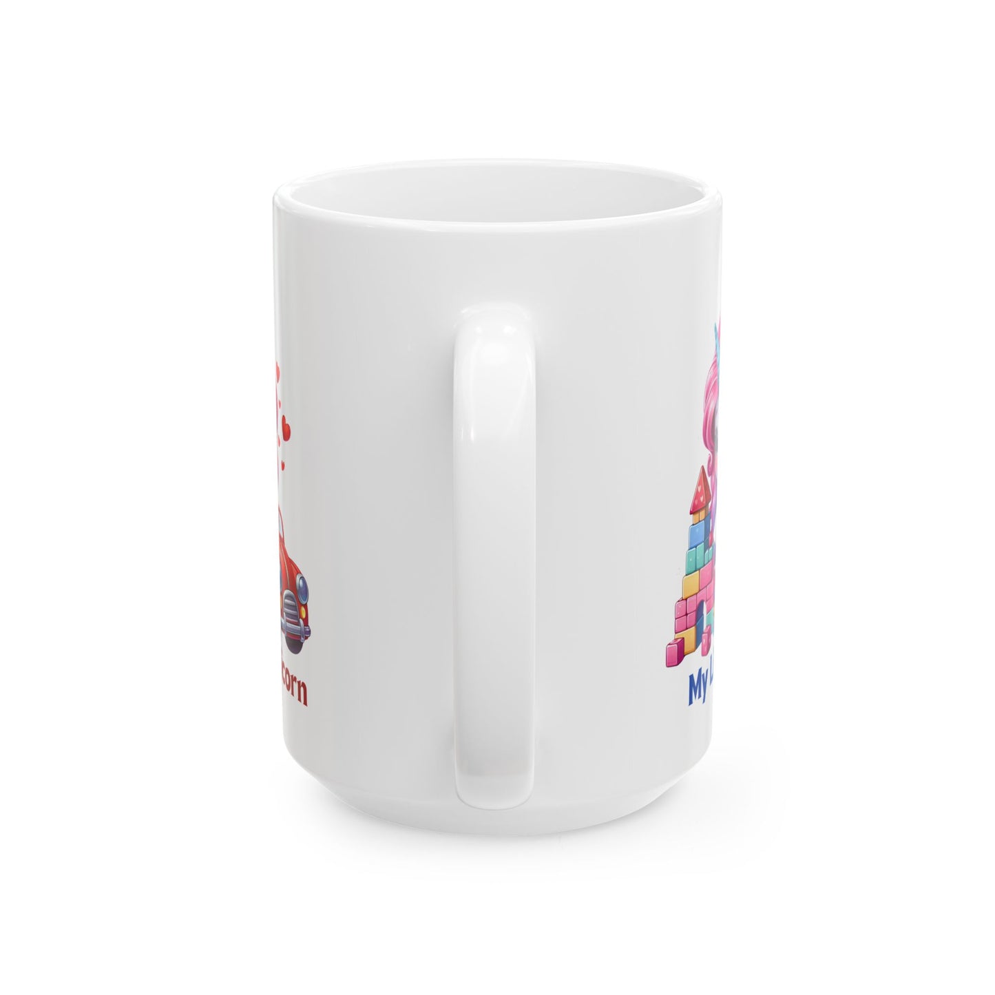 My Little Unicorn Castle Mug 11-15 Ounces White