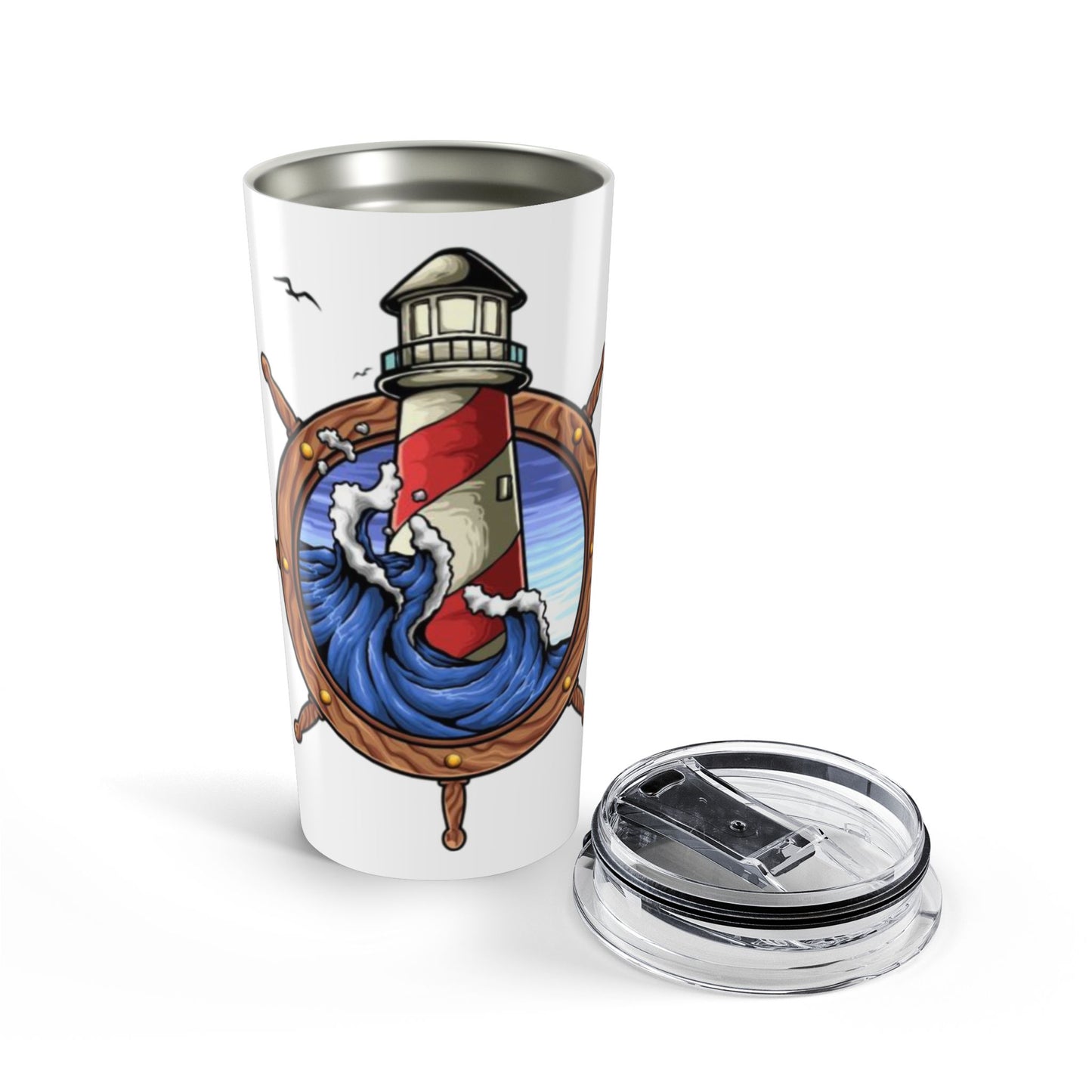 Lighthouse Tumbler 20 Ounces White