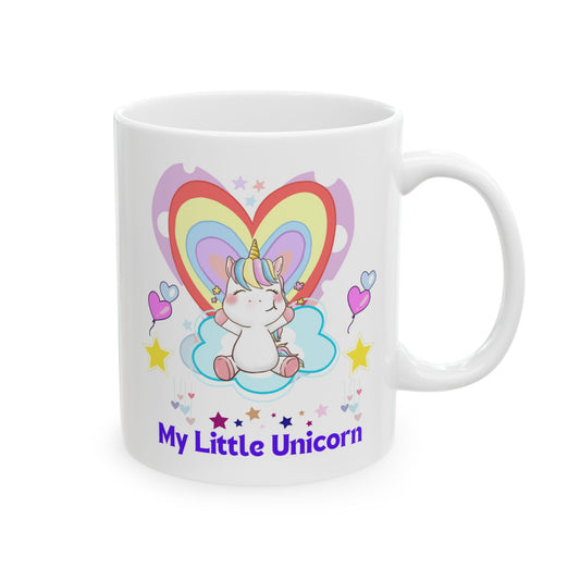 My Little Unicorn Love Mug 11-15 Ounces White