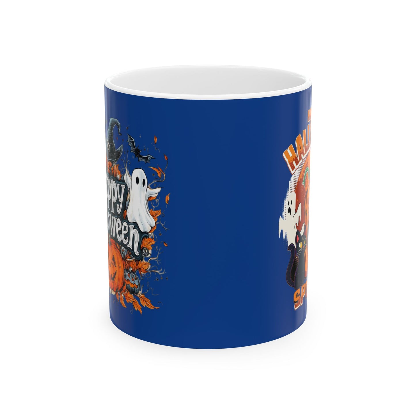 Happy Halloween Mug 11-15 Onces Dark Blue