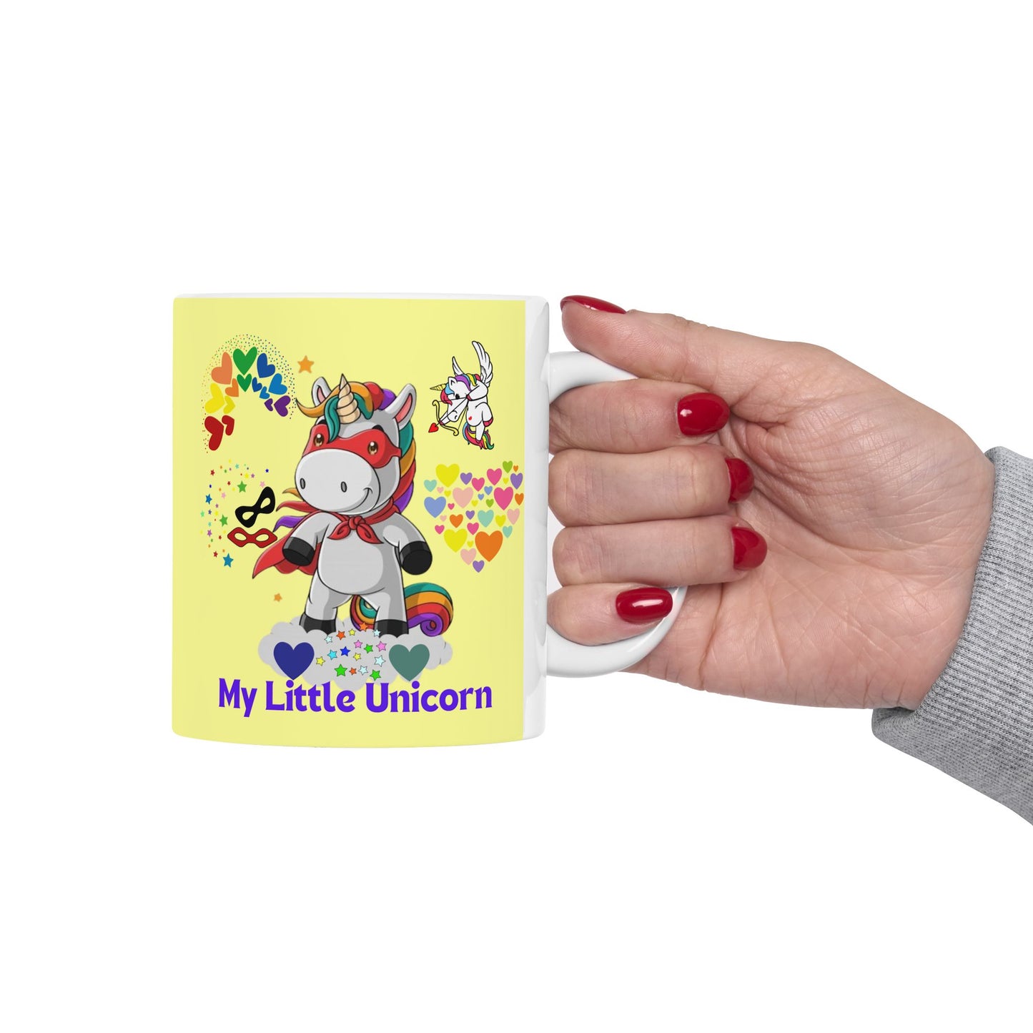 My Little Unicorn Couple Mug 11-15 Ounces Pink