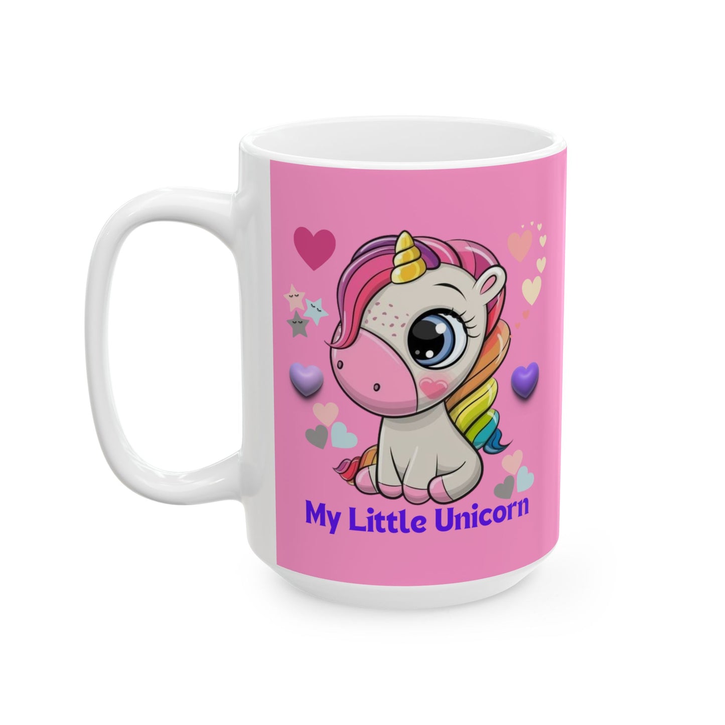 My Little Unicorn Balloons Mug 11-15 Ounces Pink