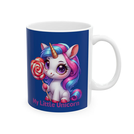 My Little Unicorn Princess Mug 11-15 Ounces Dark Blue