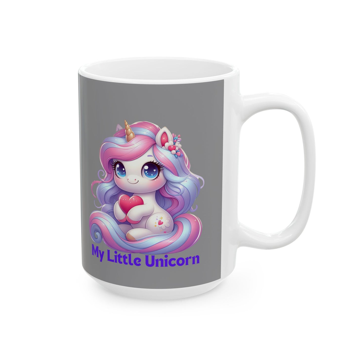 My Little Unicorn Sweet Mug 11-15 Ounces Grey