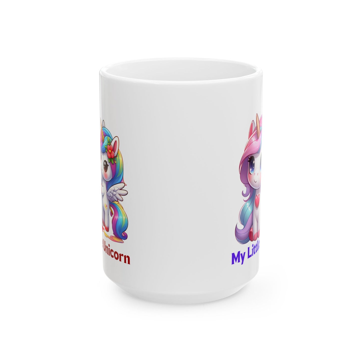 My Little Unicorn Heart Mug 11-15 Ounces White