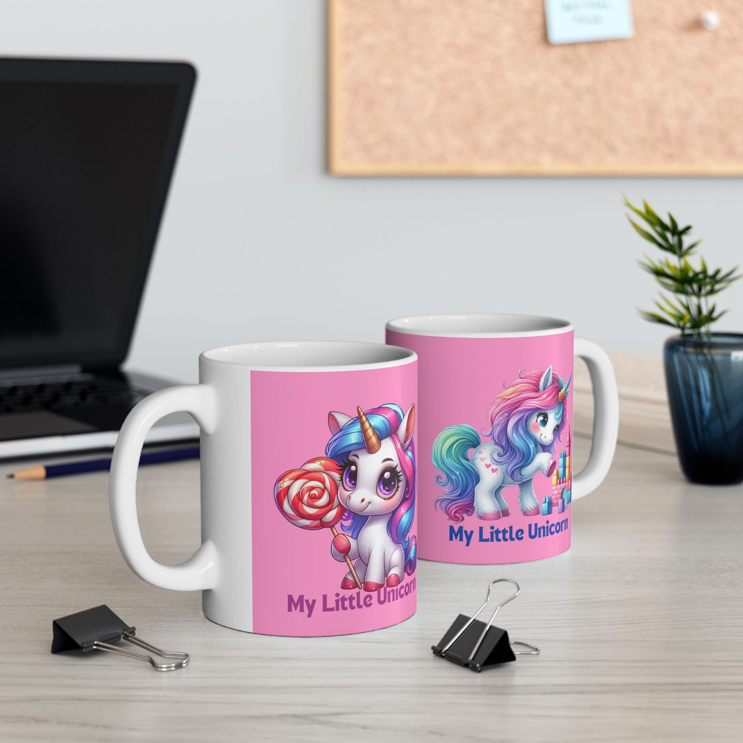 My Little Unicorn Castle Mug 11-15 Ounces Pink