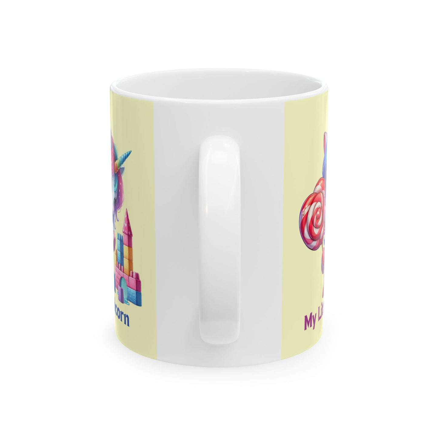 My Little Unicorn Castle Mug 11-15 Ounces Yellow