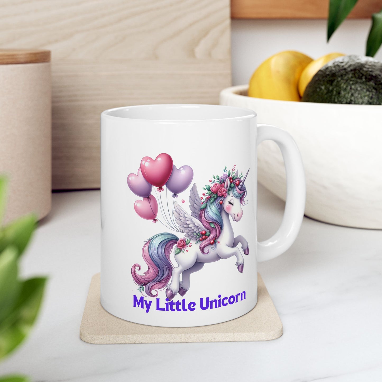 My Little Unicorn Horse Mug 11-15 Ounces White