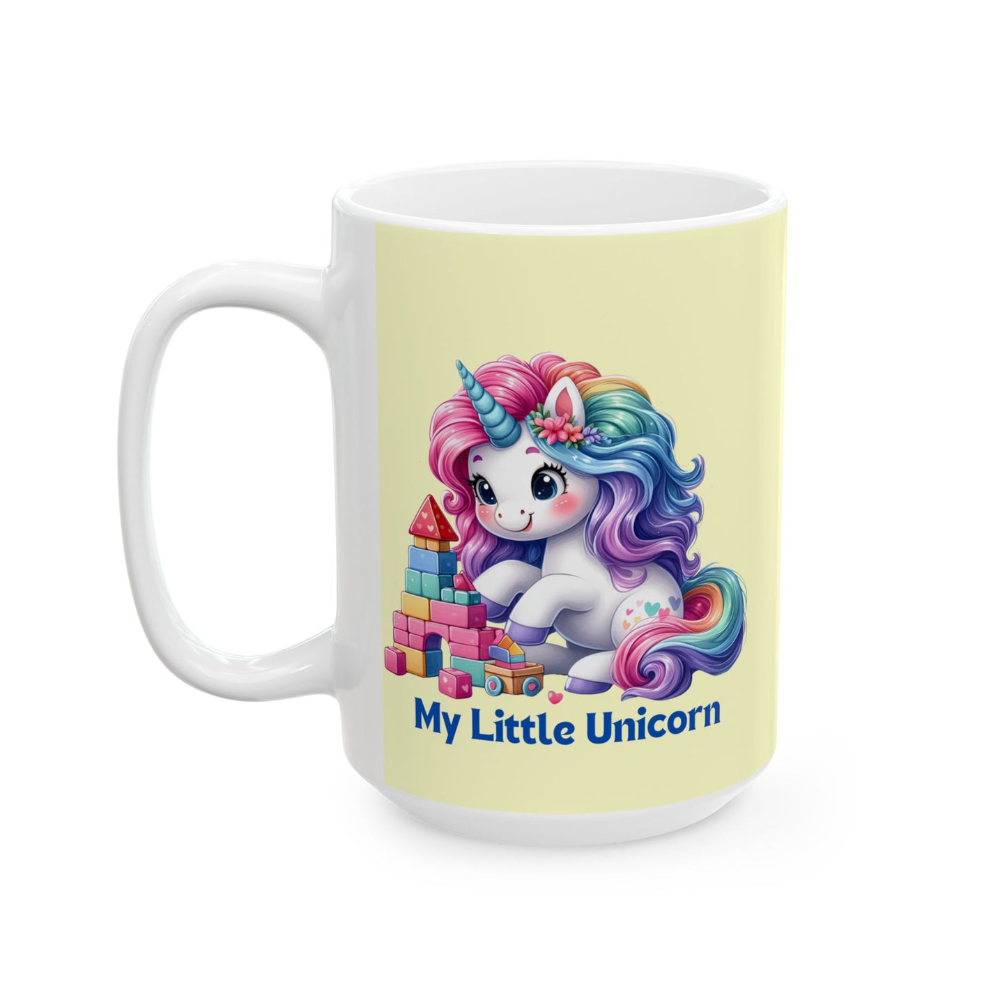 My Little Unicorn Candy Mug 11-15 Ounces Yellow