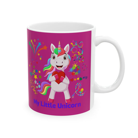 My Little Unicorn Couple Mug 11-15 Ounces Pink