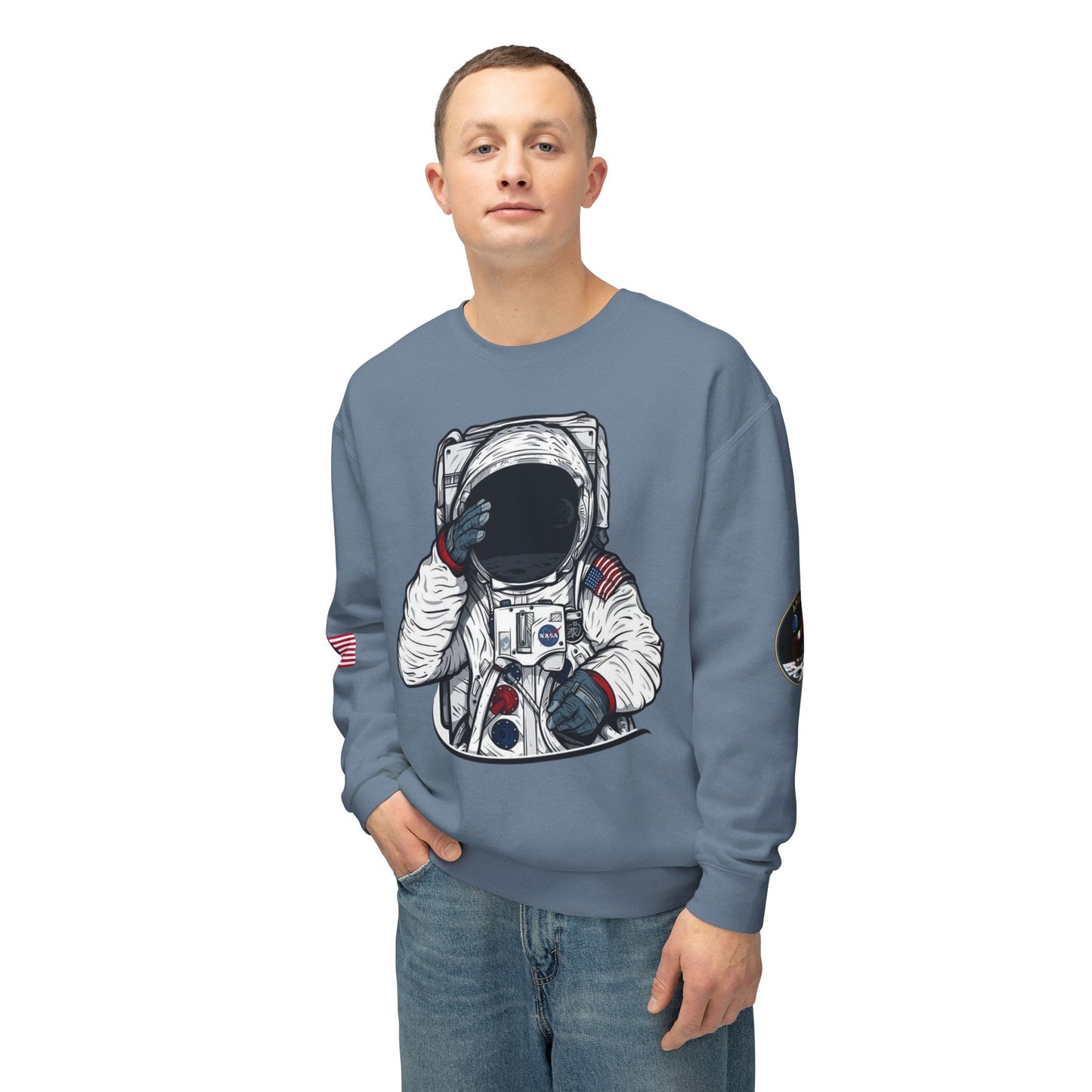 Unisex Long Sleeves Lightweight Crewneck Sweatshirt