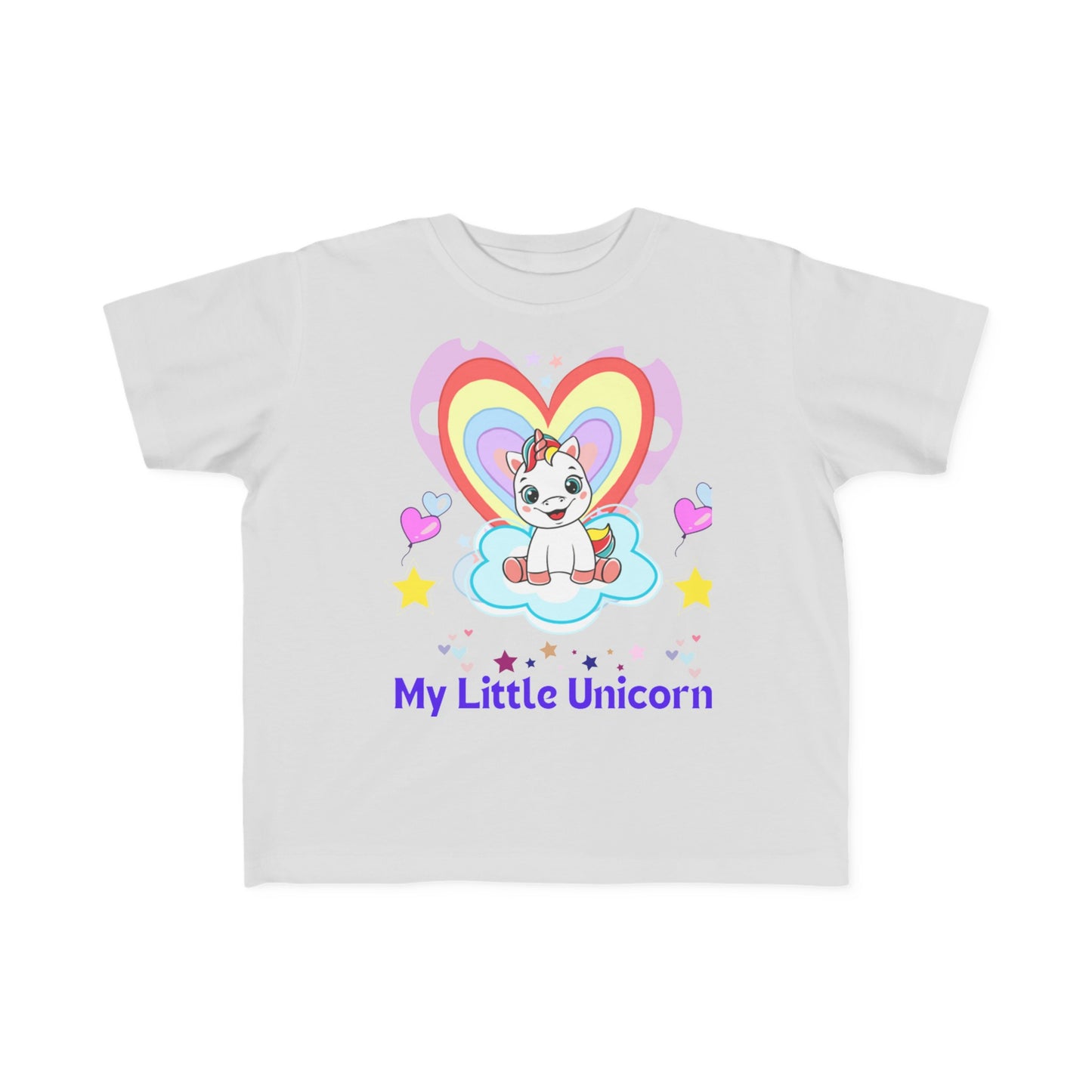My Little Gold Star Unicorn Toddler's Fine Jersey Tee