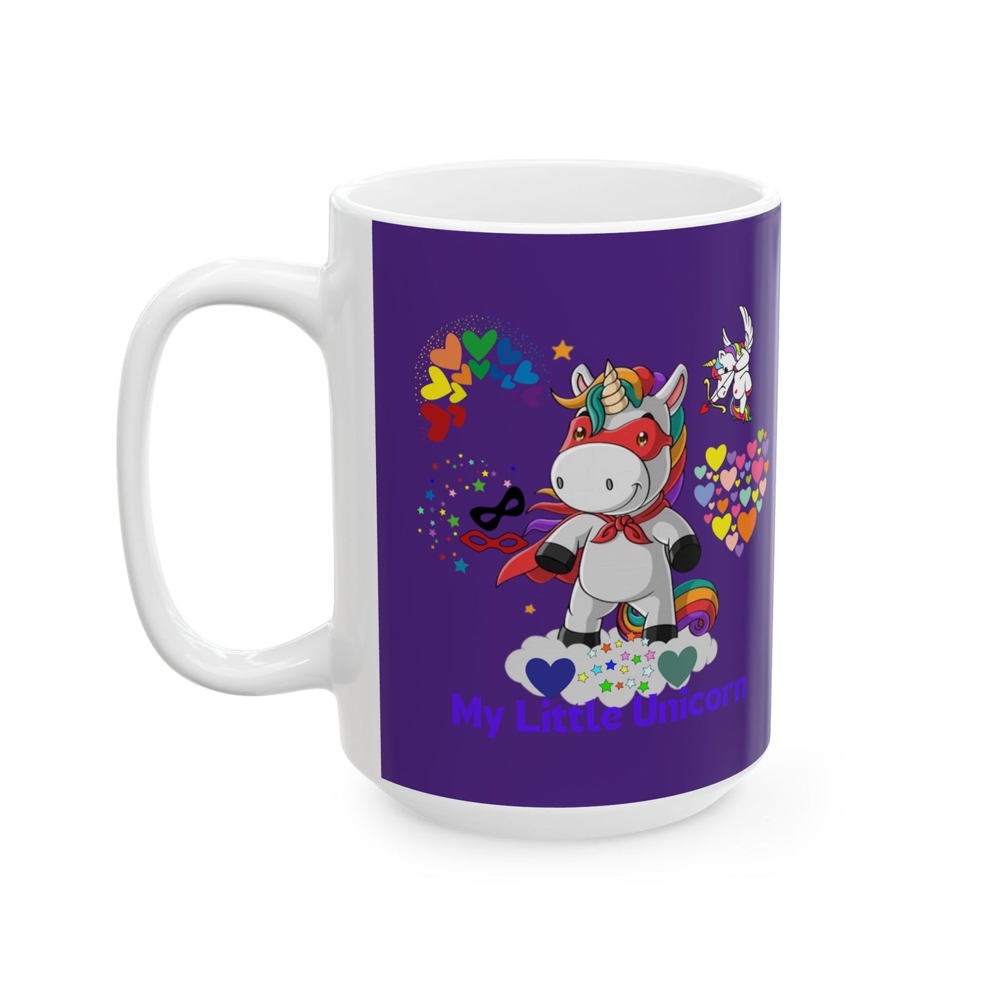 My Little Unicorn Couple Mug 11-15 Ounces Purple