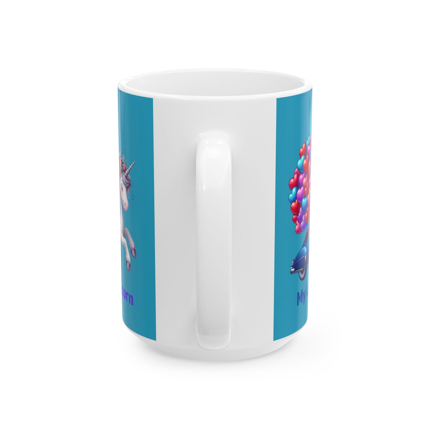 My Little Unicorn Horse Mug 11-15 Ounces Turquoise
