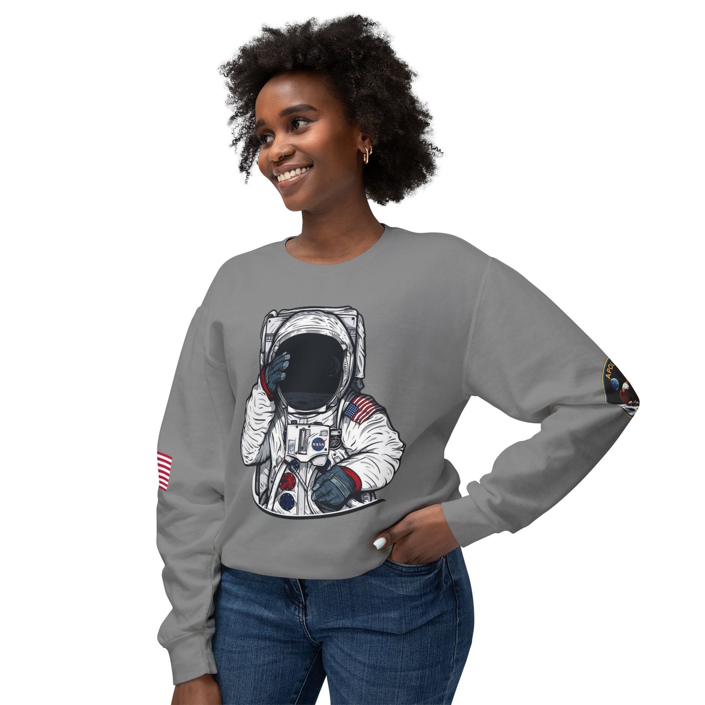 Unisex Long Sleeves Lightweight Crewneck Sweatshirt
