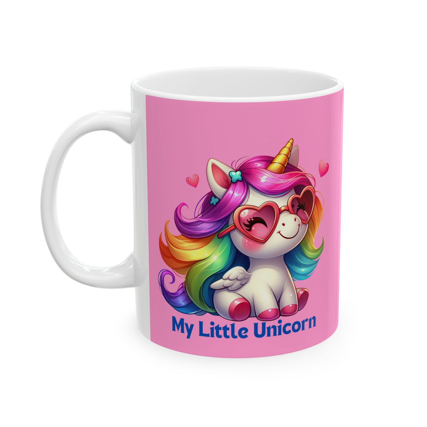 My Little Unicorn Rainbow Mug 11-15 Ounces Pink