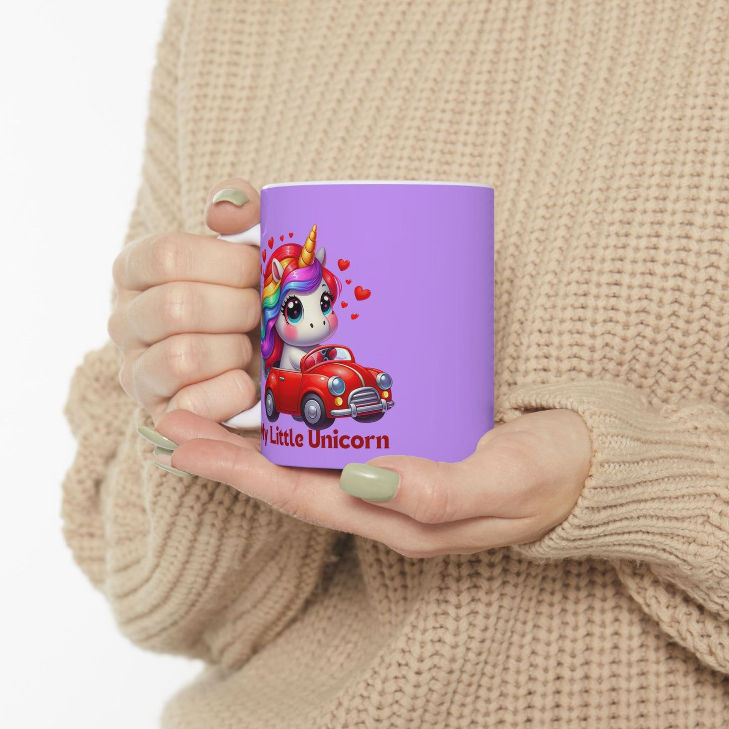 My Little Unicorn Red Car Mug 11-15 Ounces Purple