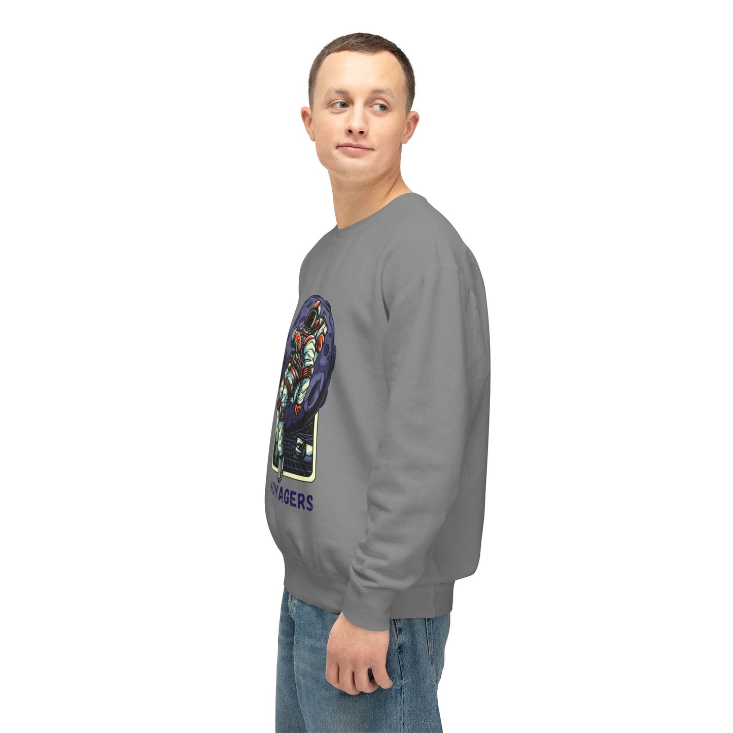 Unisex Long Sleeves Lightweight Crewneck Sweatshirt
